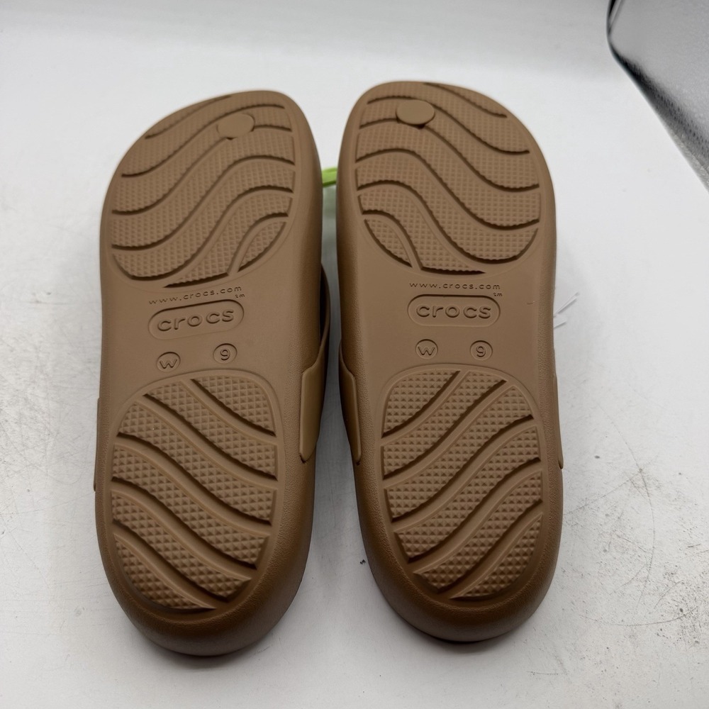 Crocs Splash Flip Flops Womens Sz 9 Brown Thong Sandals Beach Summer 208218-2EY - Picture 7 of 7